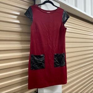 MudPie Leather accents dress